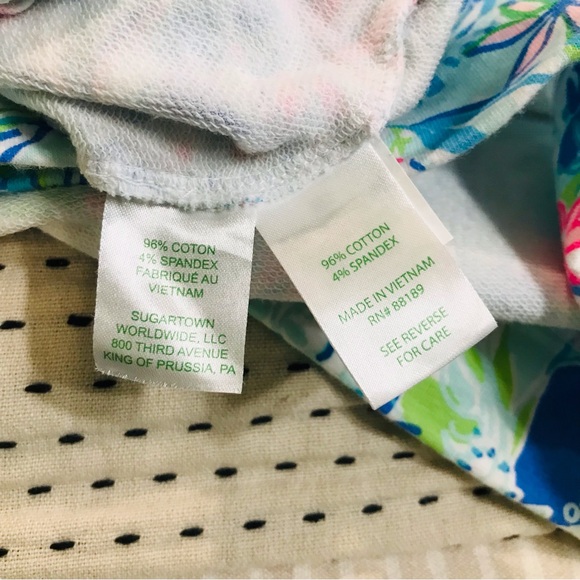 Lilly Pulitzer UPF 50+ Skipper Popover Coastal Blue Lion Around Sz XS - Picture 11 of 12